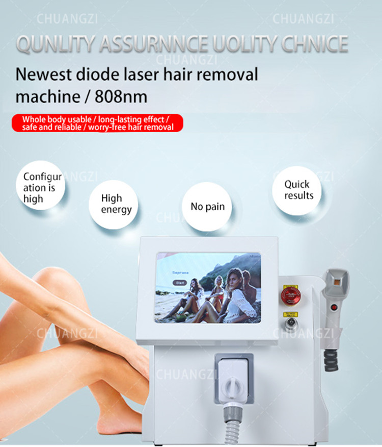 Big Power Ice Laser Titanium Platina 1200 w Permanente Ijs Diodo Diode Laser 755 808 1064 808nm Laser Ontharing