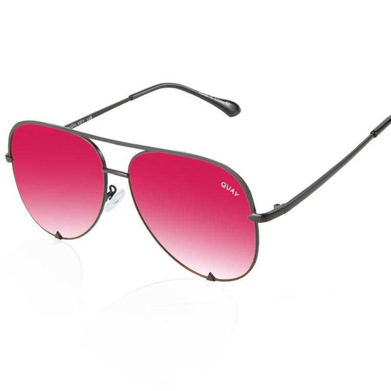 Óculos de sol óculos de sol alta chave piloto mulheres moda quay marca design viajando óculos de sol para gradiente lasies eyewear feminino muje278c