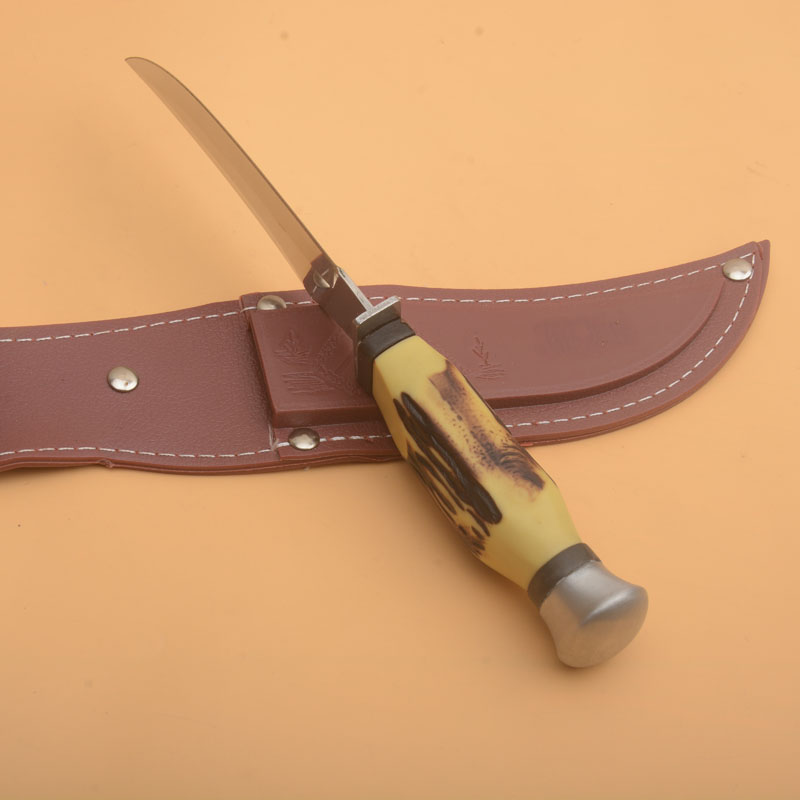 NewG1105サバイバルストレートナイフ440Cサテンブレード樹脂ハンドル屋外キャンプハイキング釣り釣り固定刃ナイフ付きナイフ