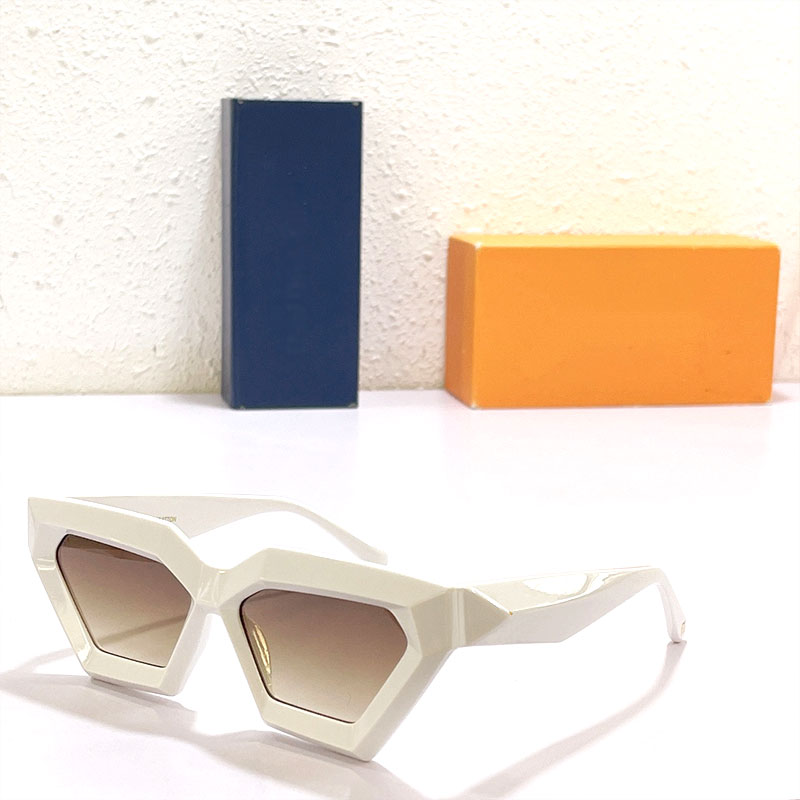 새로운 패션 남성과 여성 Z1748 현대 기하학적 뷰티 시스템 스타일 로고 스타일 독특한 UV400 방사선 보호 대형 선글라스