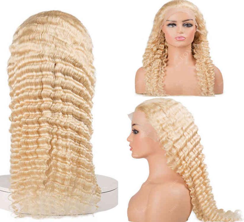 180 Плотность 12A длиной блондинки HD Chosure Wigs 136 Прозрачный кружевный парик 613 40 -дюймовый парик глубокого волны чернокожие женщины 9959236