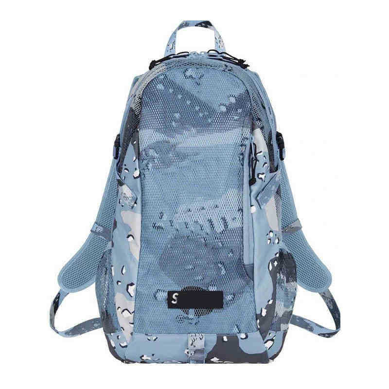 Super Designer Mesh Backpack Women Men Full Letters Sports Outdoor Handbag Brand Pitness Backpacks220823229E