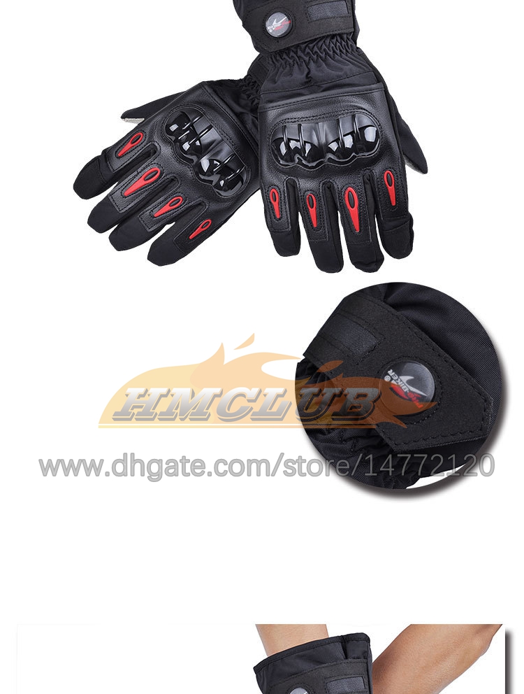 ST170 Zimowe ciepłe rękawiczki motocyklowe Guantes Moto Raing Motocross WITRPOOF Ochrona ochronna 100% wodoodporna luvas motociclista