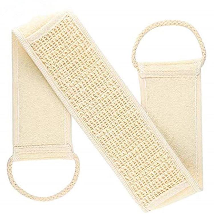 Natural Soft Exfoliating Spa Scrubber Sponge Loofah Bath Shower Unisex Massage Back Strap Body Skin Health Cleaning Tool SN202