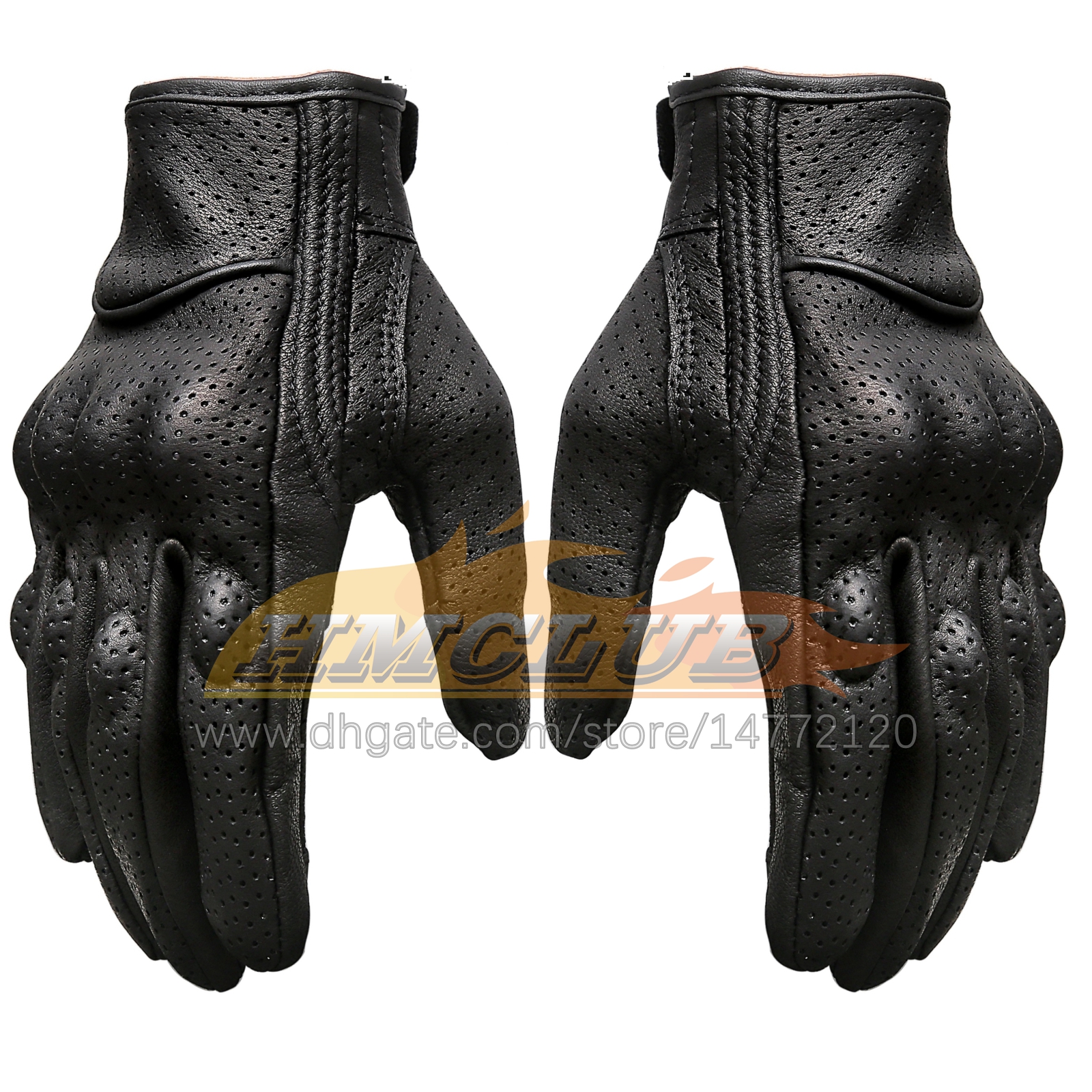 ST188 Guanti da moto in vera pelle di capra Guanti da moto protettivi Touch Screen Uomo regalo Guanto da ciclismo Guanti da corsa