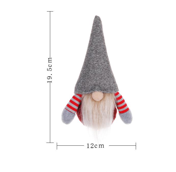 Julhandgjorda svenska gnome skandinaviska Tomte Santa Nisse Nordic Plush Elf Toy Table Ornament Xmas Tree Decorations SN222