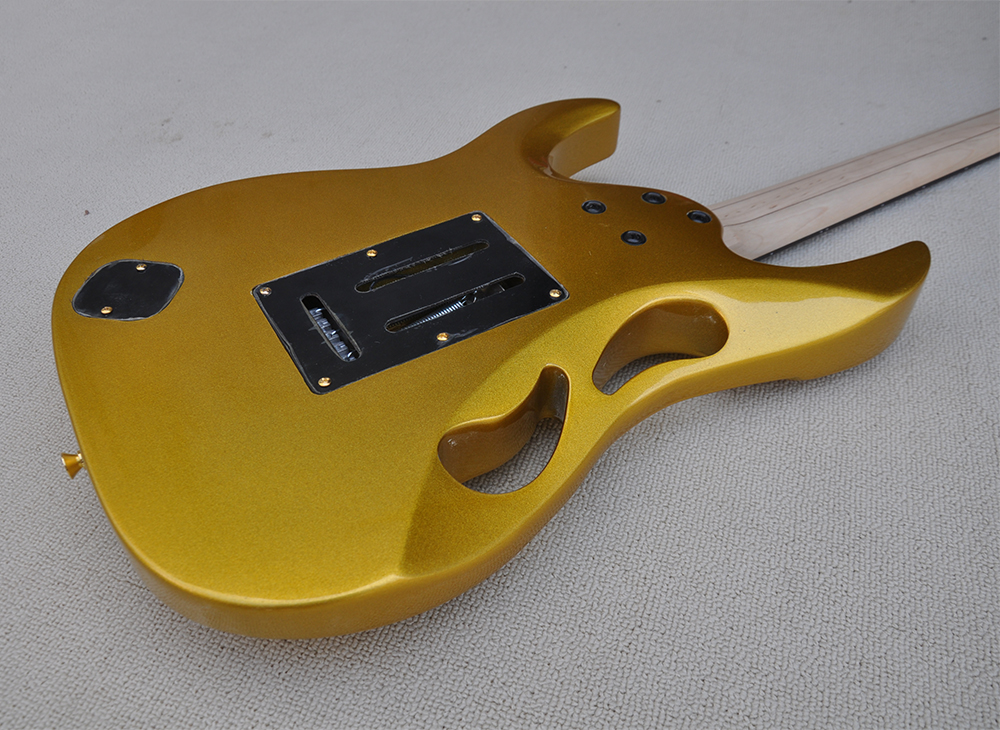 Gold Electric Guitar con tastiera Black Pickguard Rosewood 24 ESSERE PROPRIE