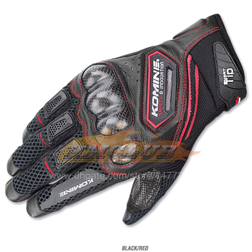 ST272 Handschuhe Arbonfaser-Motorradhandschuhe, Leder, atmungsaktiv, 3D-Ritter-Reithandschuhe, trocken, 4 Farben, Moto-Handschuh