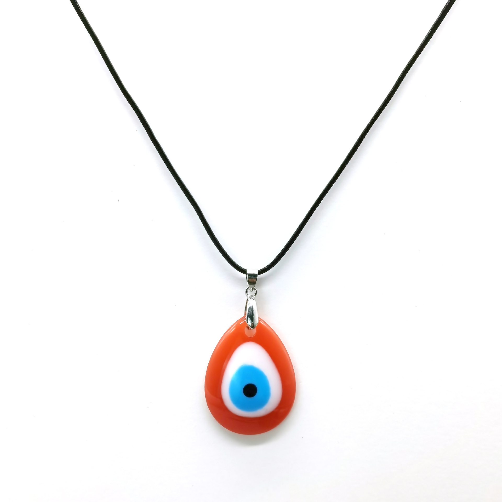 30 MM couleur résine mauvais yeux colliers mode turc chanceux bleu oeil collier pour ami bijoux cadeau