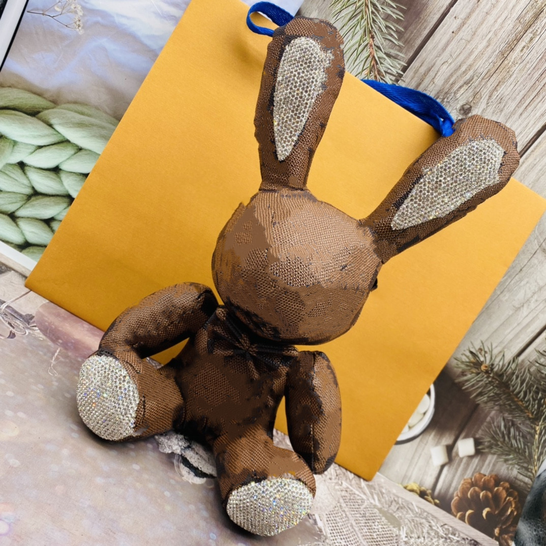 Modetillbeh￶r Rabbit Doll Nyckel Buckle Purse Pendant Bags Style Design Bag Chains Key Spuckles