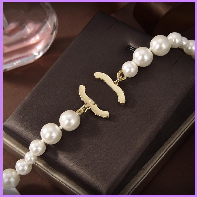 Collana di perle donne collane di moda dorata designer gioielli da donna catene da donna con accessori diamanti regali203s203s