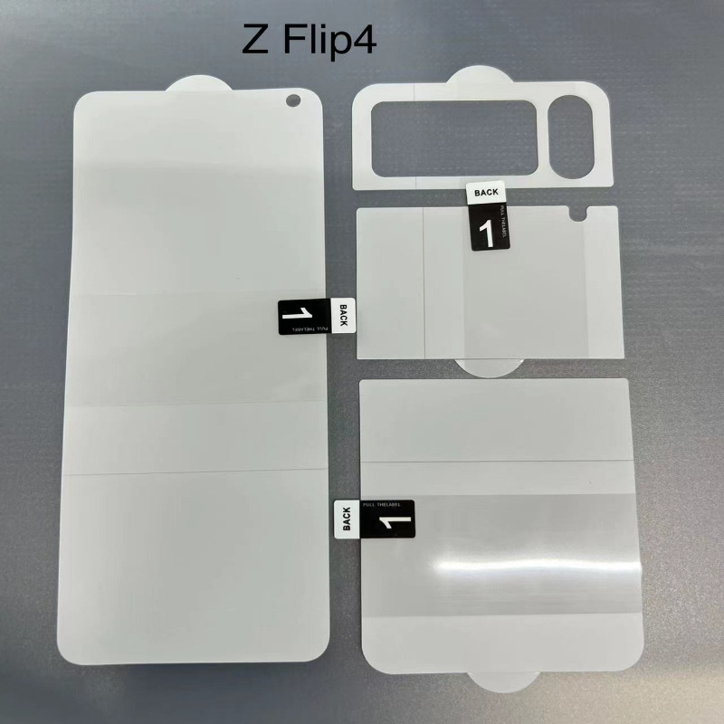 4 polegadas da tela traseira dos protetores de tela traseira dianteira Lente de câmeras de filme hidrogel Vidro temperado para Samsung Galaxy Z Fold 2 3 4 Flip 4 Fold4 Fold3 5g Fold2 Flip3 Flip4