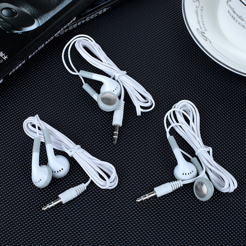 Good Universal Disposable earphones headphones low cost earbuds for Theatre Museum School library hotel hospital Company Gift