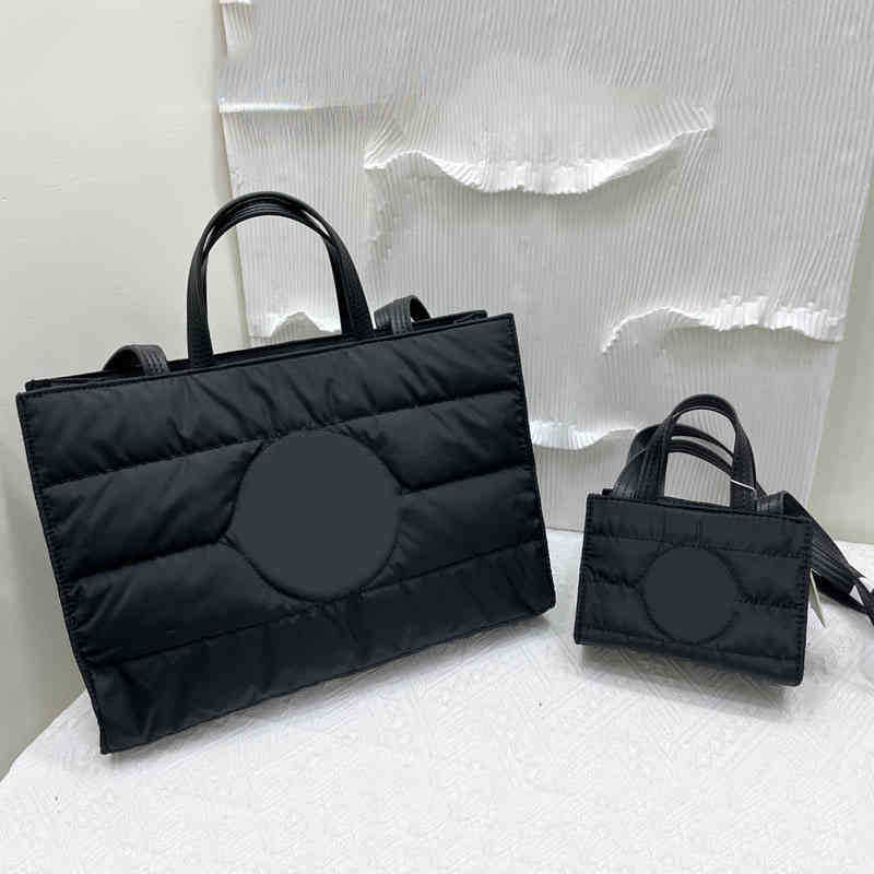 Shopping Bags E Totes handBags women high quality Winter Down handBag Versatile Niche shoulder Bag Handbag Onnuk Small Square Tote306R