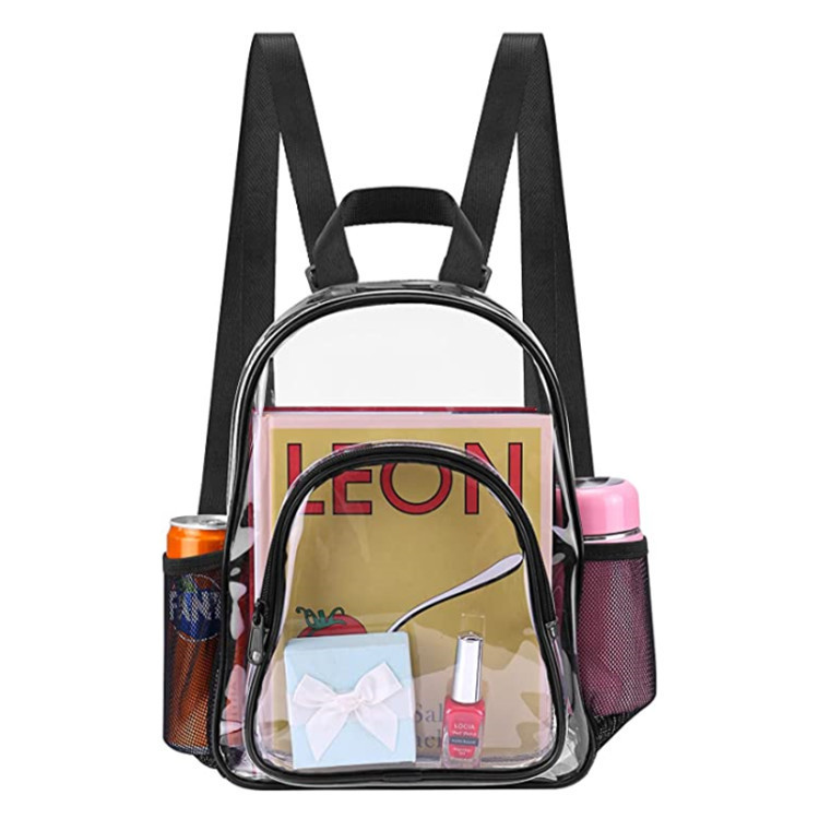 PVC Sports outdoor bag Transparent Backpack Boys and Girls Schoolbag Portable Large Capacity Fashion