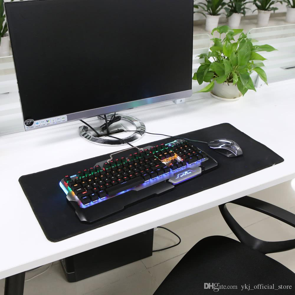 Pragem de mouse de computador grande mouse mousepad 80x30/40/50cm para laptop PC Desktop Keyboard Tat para jogador