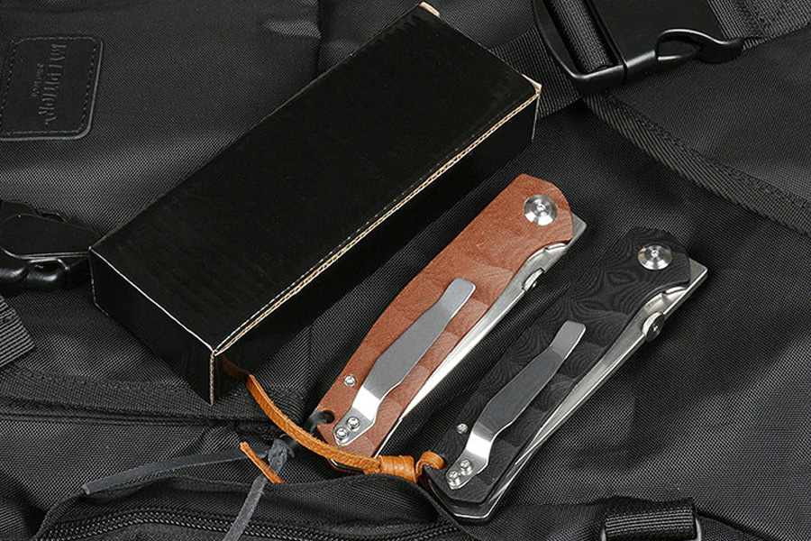 Promotion M6685 Flipper Couteau pliant D2 Satin Drop Point Blade G10 avec poignée en tôle d'acier Roulement à billes Couteaux de dossier à ouverture rapide