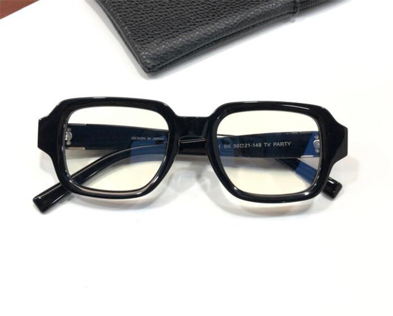 Nouveau design de mode cadre carré lunettes optiques TV PARTY rétro style simple et généreux lunettes haut de gamme avec boîte peut faire presc211x