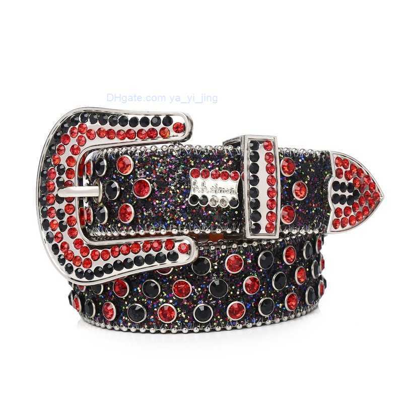 Designer 2022 Belt Bb Simon Belts for Men Women's Shiny Flower Buckle Belt bbs citrura uomo Diamond Rhinestone yayijing flash268N