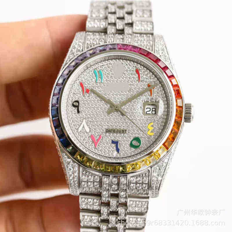 손목 시계 2022 노동자 Tian Xing Log Y 자동 Men039S 기계식 시계 고급 다이아몬드 블루 유리 시계 68mk5907761