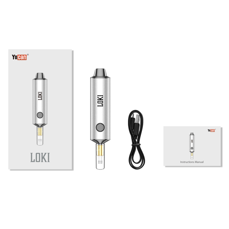 Véritable kit de stylo vaporisateur portable Yocan Loki 650 mAh cire collecteur de nectar électrique stylo Dab