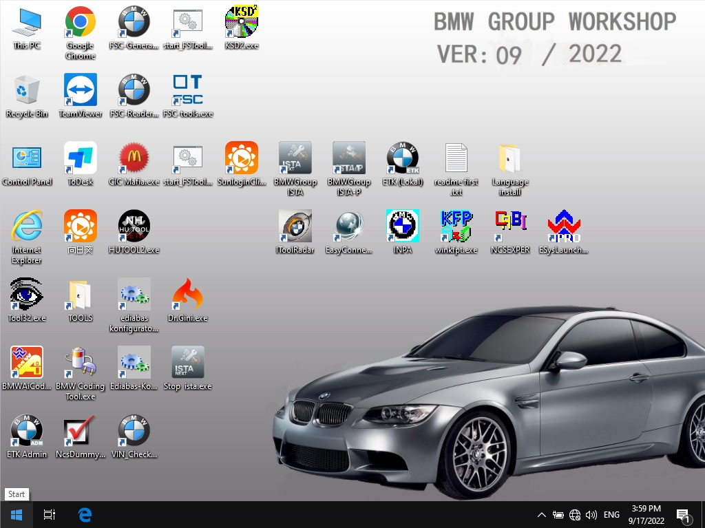 BMW ICOMの次の2022.09Vソフトウェアオートスキャナーとラップトップ付きCF19タフブック診断プログラマーカーツール