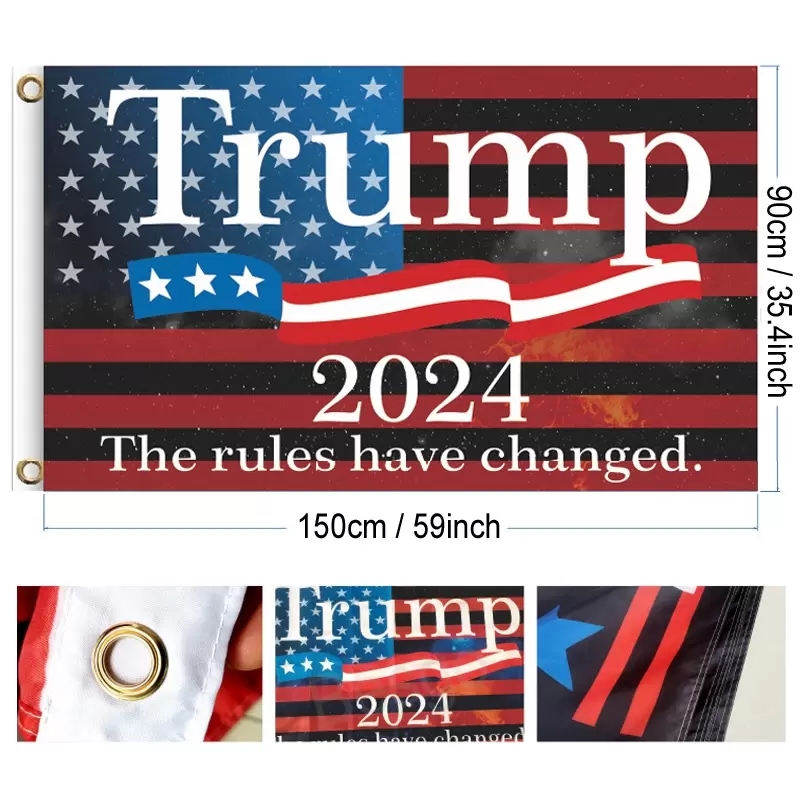 3x5 ft tornam a Am￩rica grande novamente Trump Flag 2024 Presidente Americano Banc￡rio Eleitoral Donald Trump EUA Presidentes de alferes bandeiras
