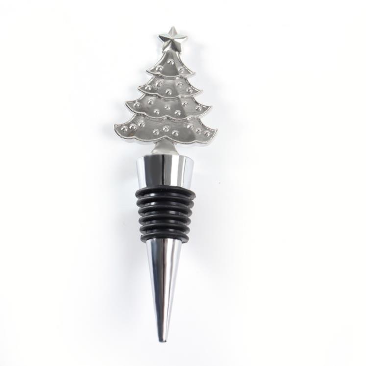 Party Favors 4Styles Xmas Theme Santa Elf Pinecone Christ Tree Bottle Stopper Christmas Gifts Wine Stopper Supplies Kitchen Tool SN247