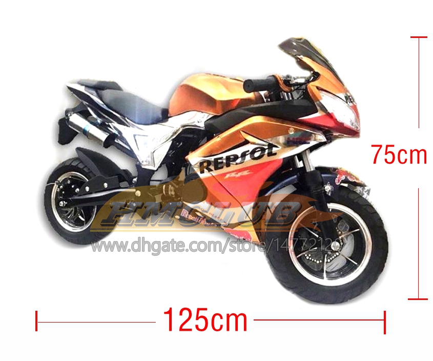 Mini moto moyenne 4 temps 49CC 50CC ATV tout-terrain véritable superbike essence scooter de course adulte enfants deux roues sport MOTO vélo garçon fille cadeaux d'anniversaire