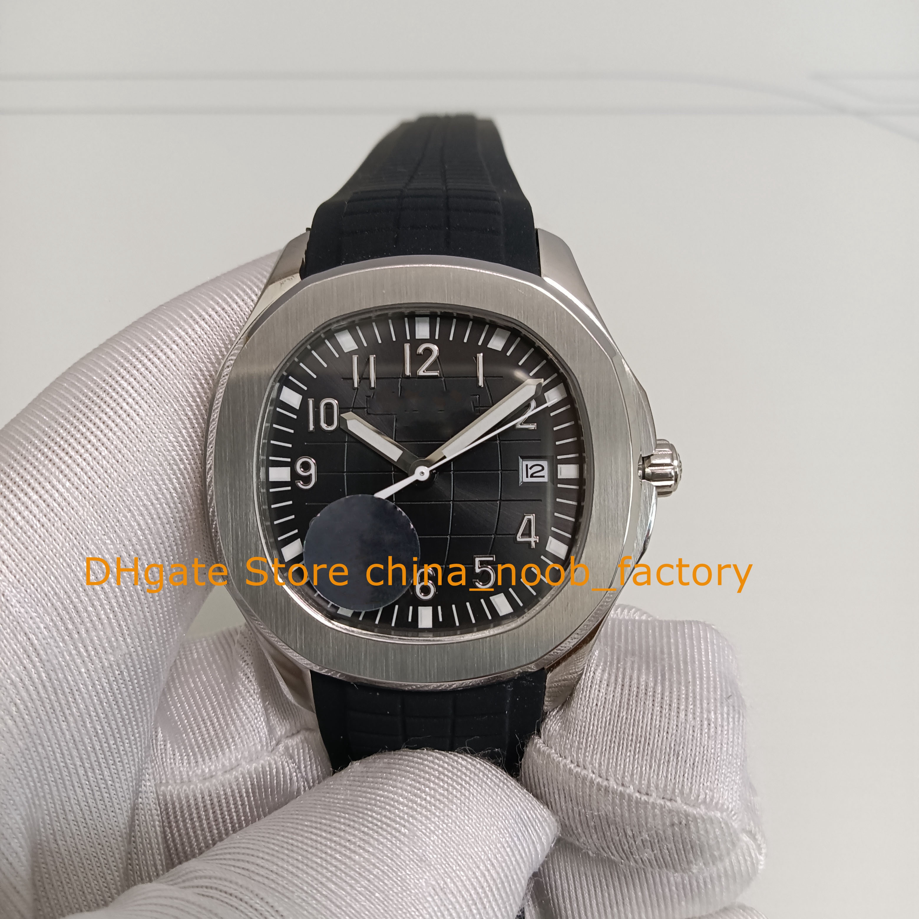 3 Style Cal.324 Automatisk r￶relse Klockor Mens rostfritt st￥l Black Dial Blue 5167A 5168G Gummiarmband Transparent Back Mechanical U1F Watch