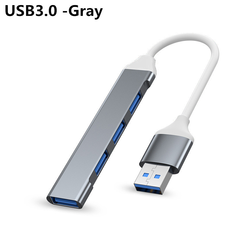 4 في 1 USB Hub Ultra Slim Super Speed ​​USB Extender لـ MacBook PC Phone Phone Mobile Disk Mouse Mouse