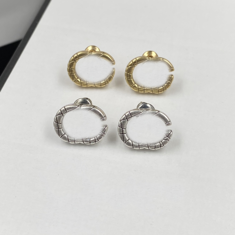 925 brincos de prata designer jóias moda brinco de ouro g para mulheres festa studs aros casamento amor noivado para caixa de noiva