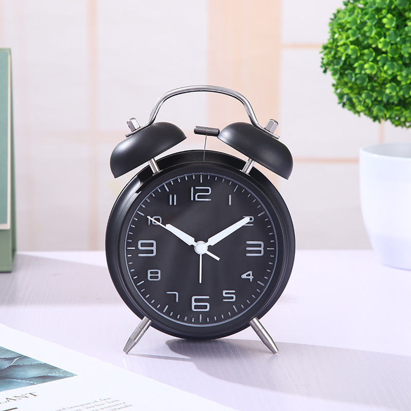 Other Electronics Creative individuality metal student's bedroom bedside battery timing circular digital scale ringing alarm clock