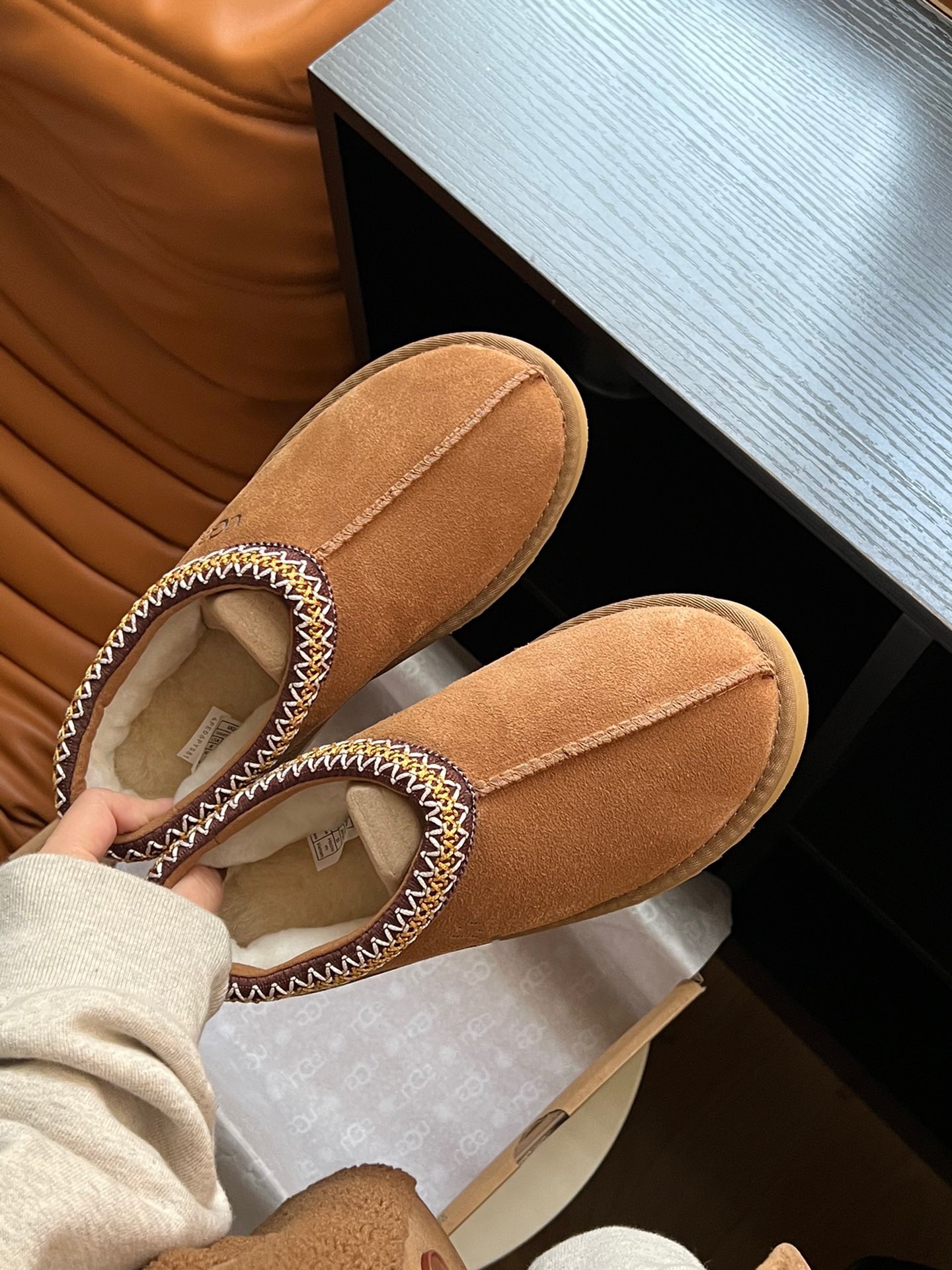 Tasman Slippers Chestnut Fur Slides Sheepskin Shearling Tazz NEW Mules Women Men Ultra Mini Platform Boot Slip-on Shoes Suede Upper Comfort Fall Winter UGGity