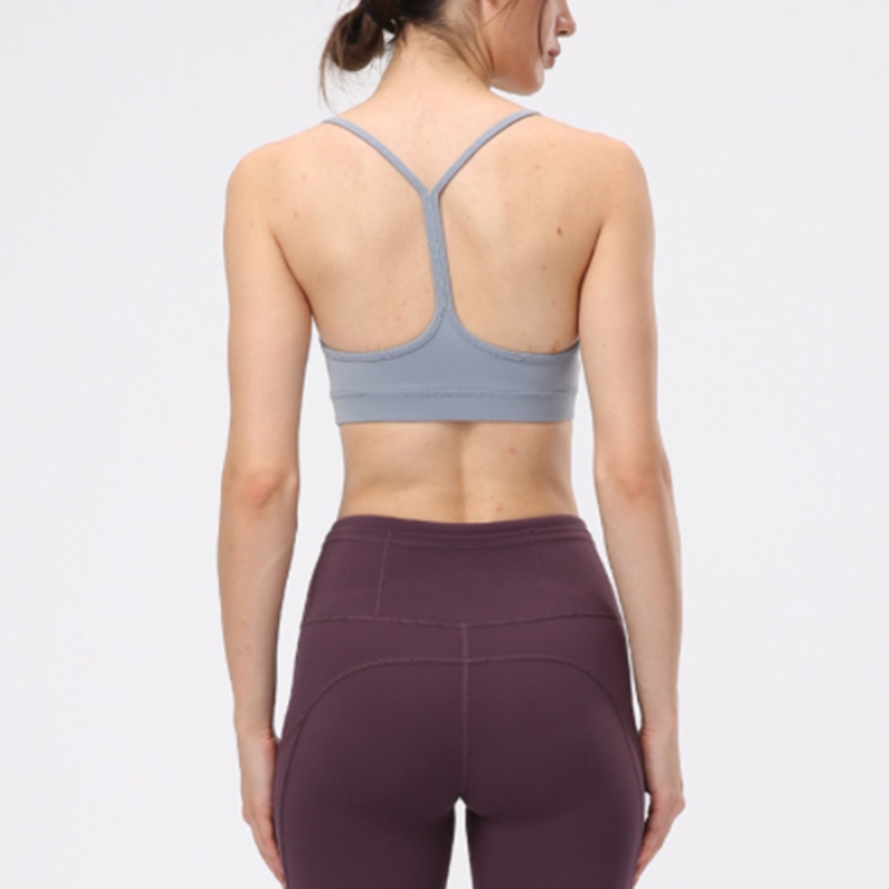 2022 nuovo A-001 Yoga reggiseno da donna cuscino raccolto antiurto cinturino incrociato gilet da corsa fitness reggiseno sportivo posteriore