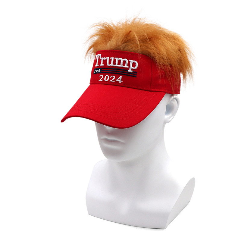 뉴 도널드 트럼프 2024 CAP USA Baseball Caps Wig Snapback 회장 모자 3D 자수 모자 상단