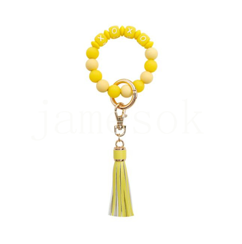 Chave de pulso luminoso de silicone para mulheres bracelete chaveiro de chaves de chaves de moda pingente de moda de moda de935