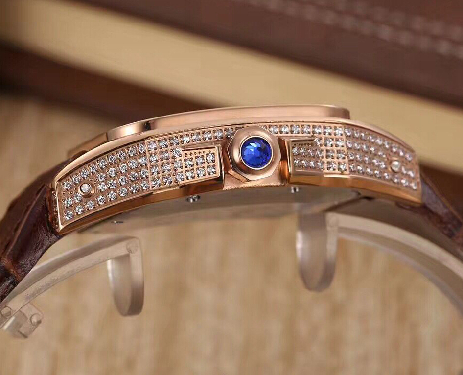 ساعة كلاسيكية متعددة النمط عظماء الجودة من الرجال sapphire 40mm طلب مضيئة حقيقية 2813 حركة الذهب الذهب مجموعة الماس CA268V