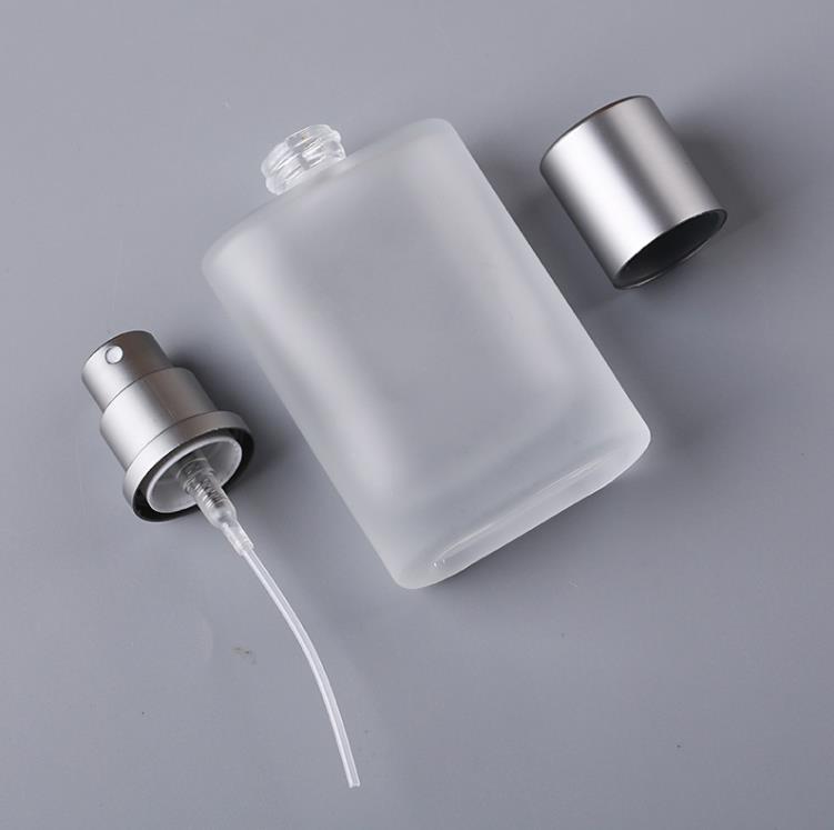 Bouteille vide en verre dépoli de 30ml 50ml, suffisamment vaporisateur, pour odeur, taille de voyage, bouteilles de parfum portables réutilisables SN245