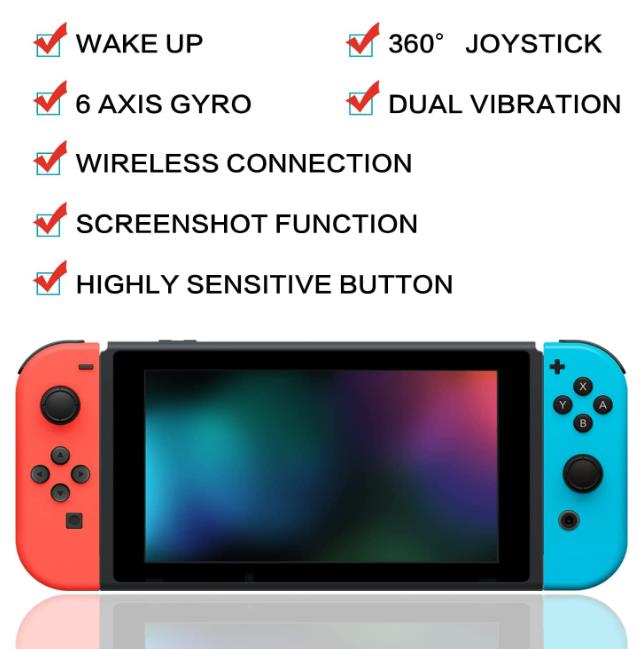 NS التبديل الأيسر واليمين Joycon Gamepad Bluetooth اللاسلكية تحكم الاهتزاز هي الجسم الشعور 2840140