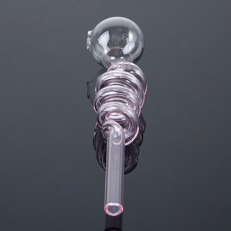 Wholesale Glass Pipe Colorful Smoking Pipes Oil Burner Bubbler Tobacoo Hand Pipe Small Dab Rigs Heady Hookahs