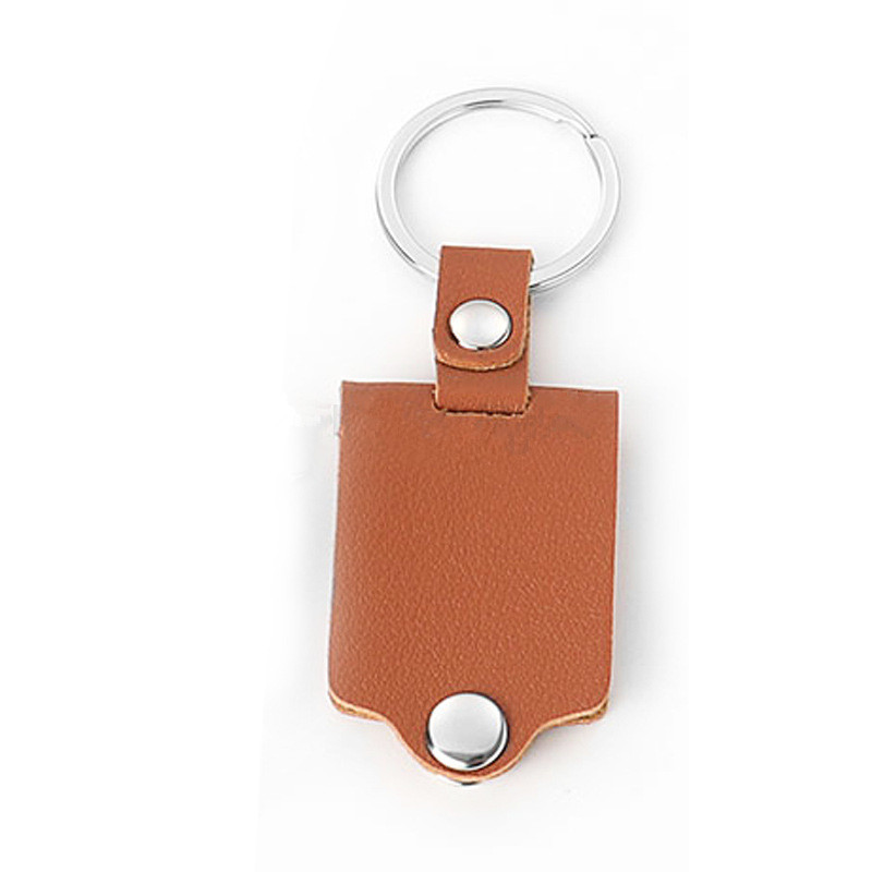 Fashion Leather Sublimation Blank Accessoy DIY Keychains Designer Black Photo Frame Keychain Wallet Handbag Car Key Ring Jewelry for Woman Man Friend Birthday Gift