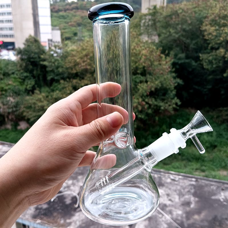 Mini 8 Zoll Glas Bong Becher Wasserpfeifen Ölbrenner Rauchpfeifen Clear Dab Rig mit Schüsselzubehör