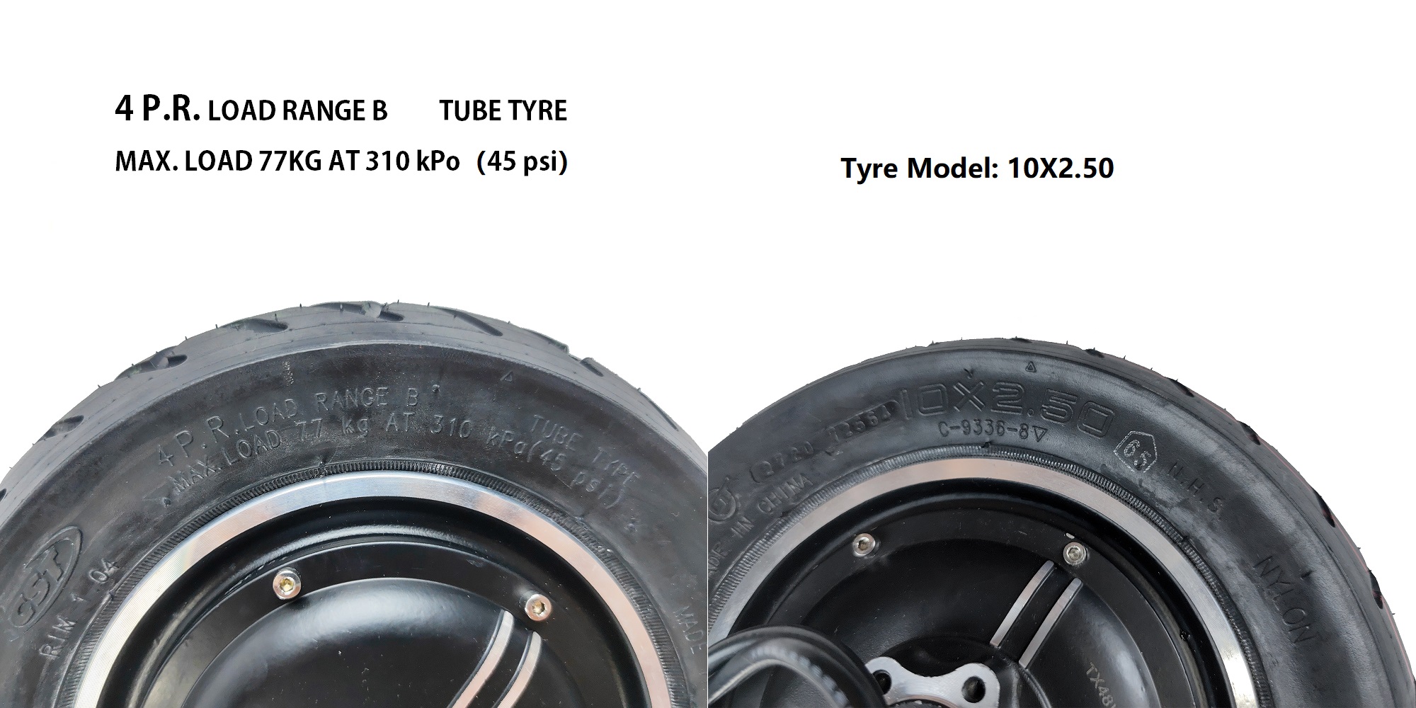 10-calowy 36V48V 350W-1000W Silnik Zestaw konwersji opony próżniowej Electric Scooter TX Modyfikowane modyfikowane DIY Wheel Bezszczotka