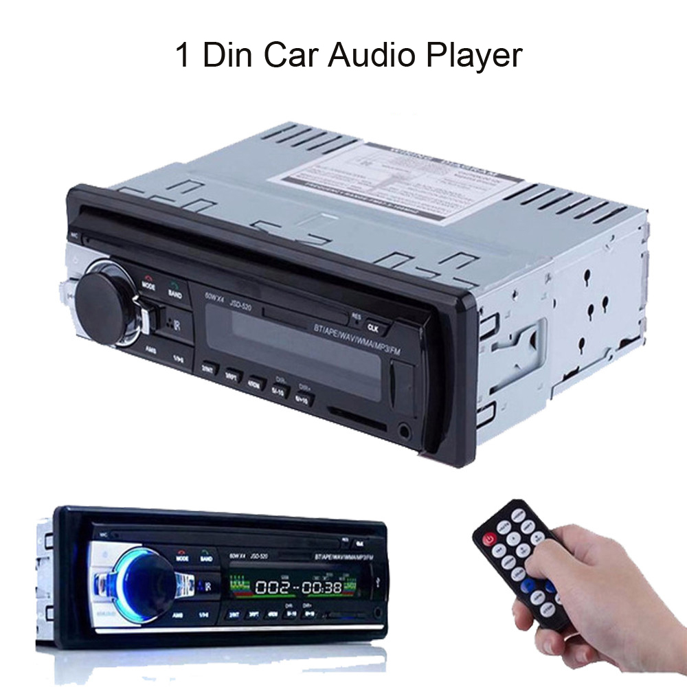 Bluetooth Auto Radio SD Car 12V JSD-520 MP3 مشغل Aux-in Stereo FM USB Audio Stereo