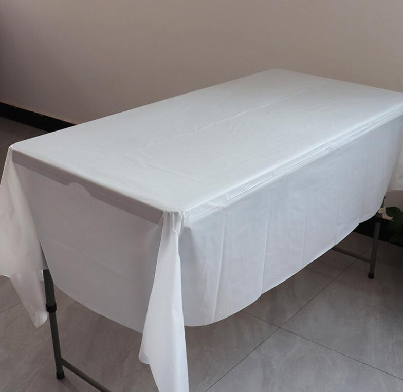 Grande mesa descartável cobre a decoração de festa de natal decoração luxuosa de toalha de mesa de mesa de luxo Dinning Barra de casamento à prova d'água Tabelas retangulares Pano 54x108