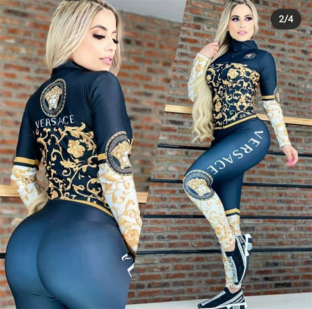 2024 Designer Brand Tracksuits Women Two Piece Set Jogging Suits Print Shirt Shirt Pants Lady Outfit långärmad tröjor Streetwear Casual Fall Winter Clothes 8990-5