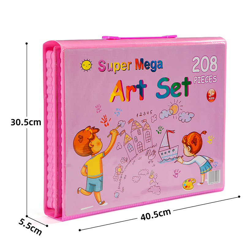 Informa￧￵es para crian￧as Toys educacionais Presentes Pintura de arte infantil Conjunto de aquarela L￡pis L￡pis Crayon Peniva￧￣o de caneta de caneta Doodle Supplies