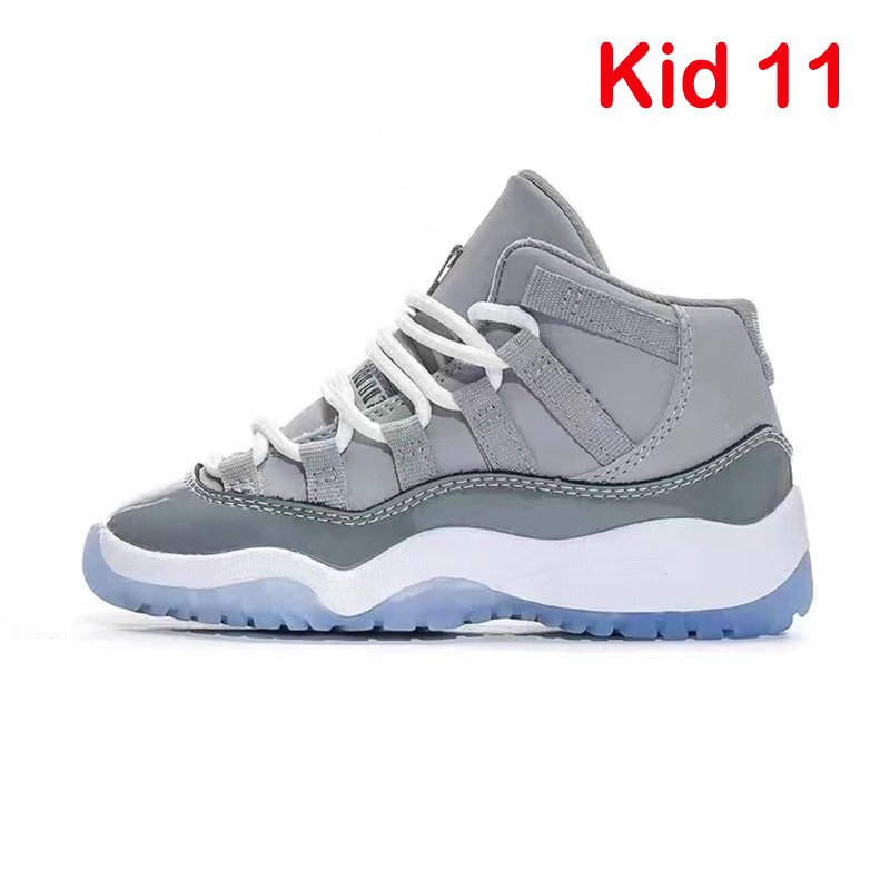 2023 Bred Jumpman 11S Kids Basketball Shoes 11 Cool Grey Gym Black Infant Children Toddler Gamma Blue Space Jam Concord Boys Girls Outdoor Sneakers EUR 28-35