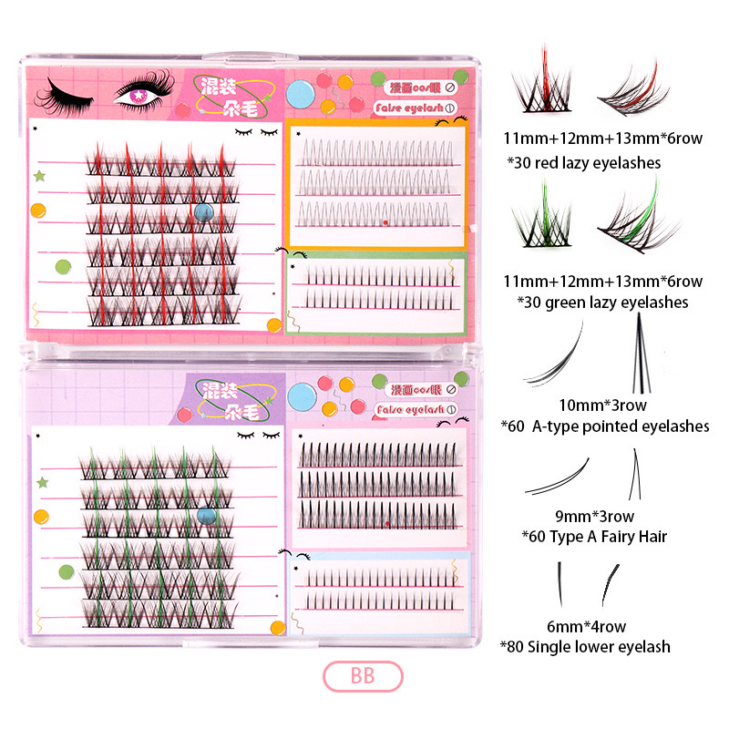 Groothandel individuele valse wimpers dik kruloog lash natuurlijk look gemakkelijk wimperverlenging entengereedschap gereedschap